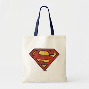 Superman S-Shield Logo van het zwarte omtrek van Tote Bag