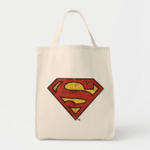 Superman S-Shield Logo van het zwarte omtrek van Tote Bag