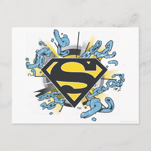 Superman S-Shield | Logo van kettingen Briefkaart (Voorkant)