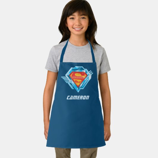 Superman S-Shield | Logo van rood en blauw metaal Schort (Insitu)