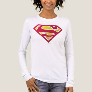 Superman S-Shield Logo van Stippen met een handi Tri-Blend Shirt