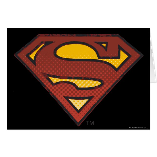 Superman S-Shield | Logo van Stippen met toegevoeg (Voorkant Horizontaal)