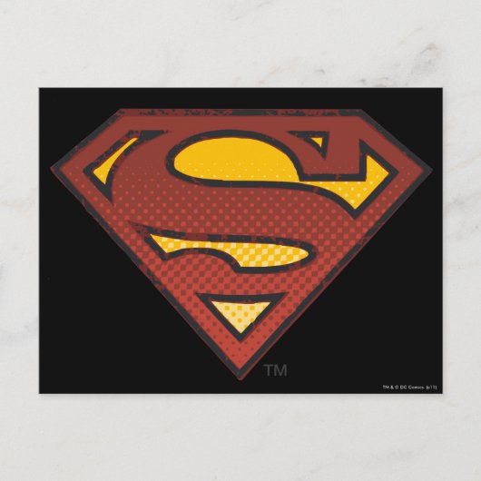 Superman S-Shield | Logo van Stippen met toegevoeg Briefkaart (Voorkant)