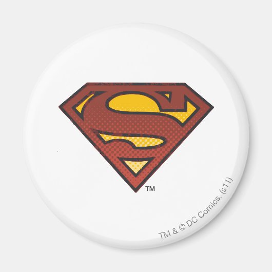Superman S-Shield | Logo van Stippen met toegevoeg Magneet (Voorkant)