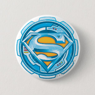 Superman S-Shield  Logo vistuig Ronde Button 5,7 Cm
