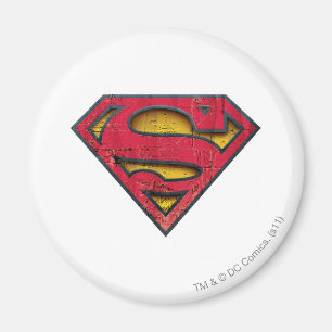 Superman S-Shield Onderdruk Logo Magneet