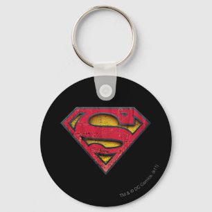 Superman S-Shield  Onderdruk Logo Sleutelhanger
