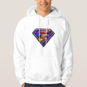 Superman S-Shield  Paars Logo Hoodie