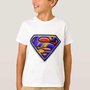 Superman S-Shield  Paars Logo T-shirt