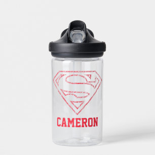 Superman S-Shield Red Ou Krypto Jouw namen toe Waterfles