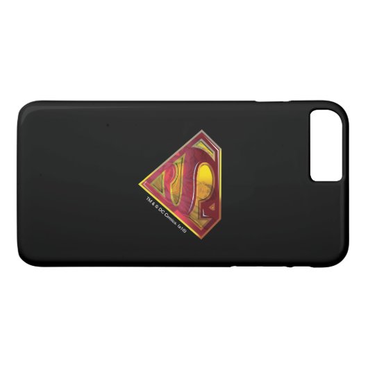 Superman S-Shield | Reflectie-Logo Case-Mate iPhone Case (Achterkant (Horizontaal))