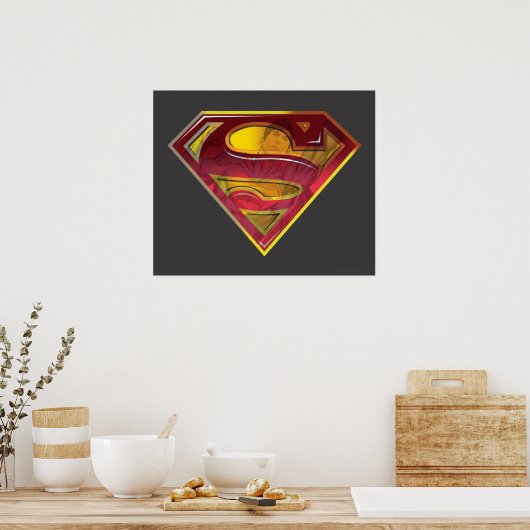 Superman S-Shield | Reflectie Logo Poster (Keuken)