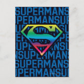 Superman S-Shield | Regenboog-Logo Briefkaart (Voorkant)