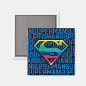 Superman S-Shield | Regenboog-Logo Magneet (Voorkant / Achterkant)