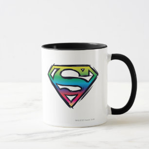 Superman S-Shield Regenboog-Logo Mok