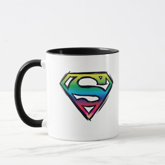 Superman S-Shield | Regenboog-Logo Mok (Links)