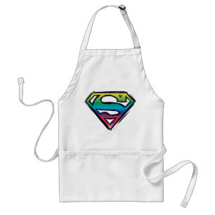 Superman S-Shield   Regenboog-Logo Standaard Schort