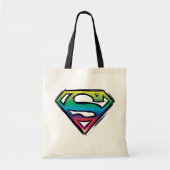 Superman S-Shield | Regenboog-Logo Tote Bag (Voorkant)