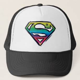 Superman S-Shield   Regenboog-Logo Trucker Pet