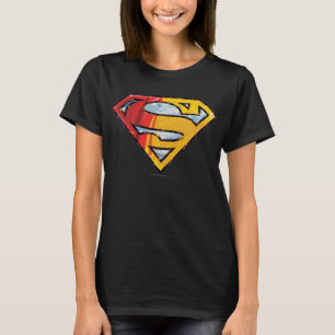 Superman S-Shield  Rode en Oranje Logo T-shirt