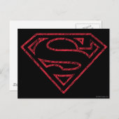 Superman S-Shield | Rode lijn Logo Briefkaart (Voorkant / Achterkant)