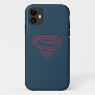 Superman S-Shield Rode lijn Logo iPhone 11 Hoesje