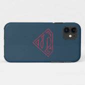 Superman S-Shield | Rode lijn Logo Case-Mate iPhone Case (Achterkant (horizontaal))