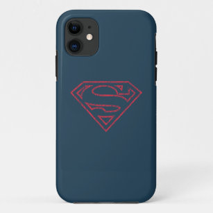 Superman S-Shield   Rode lijn Logo iPhone 11 Hoesje