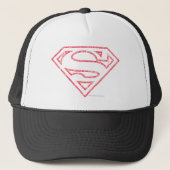 Superman S-Shield | Rode lijn Logo Trucker Pet (Voorkant)