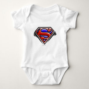 Superman S-Shield  Rode Logo Romper