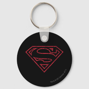 Superman S-Shield  Rode Logo Sleutelhanger