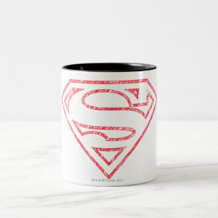 Superman S-Shield  Rode Logo Tweekleurige Koffiemok