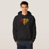 Superman S-Shield | Rood en Oranje Logo Hoodie (Voorkant volledig)