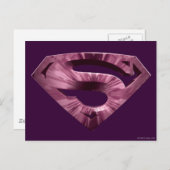 Superman S-Shield | Roze Star Burst-Logo Briefkaart (Voorkant / Achterkant)