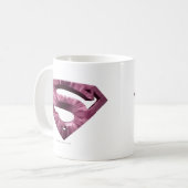 Superman S-Shield | Roze Star Burst-Logo Koffiemok (Voorkant links)