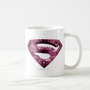 Superman S-Shield   Roze Star Burst-Logo Koffiemok