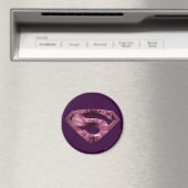 Superman S-Shield | Roze Star Burst-Logo Magneet (Insitu (Vaatwasser))