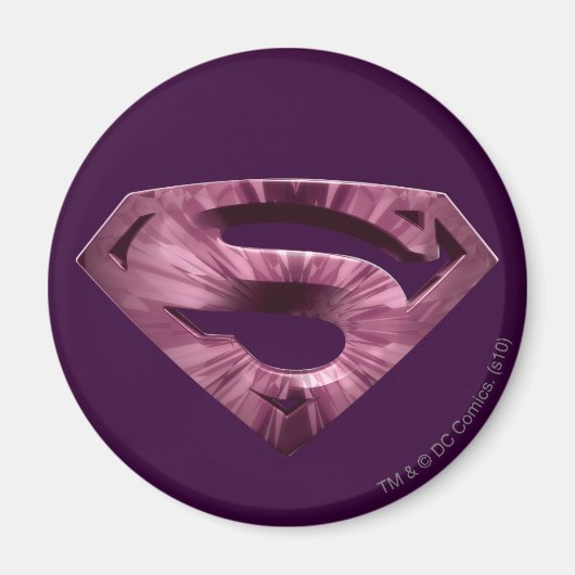 Superman S-Shield | Roze Star Burst-Logo Magneet (Voorkant)