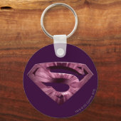 Superman S-Shield | Roze Star Burst-Logo Sleutelhanger (Voorkant)