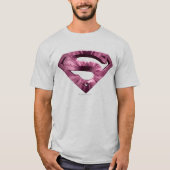 Superman S-Shield | Roze Star Burst-Logo T-shirt (Voorkant)