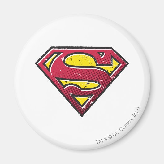 Superman S-Shield | Scratches Logo Magneet (Voorkant)
