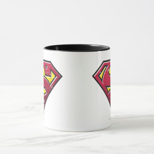 Superman S-Shield | Scratches Logo Mok (Midden)