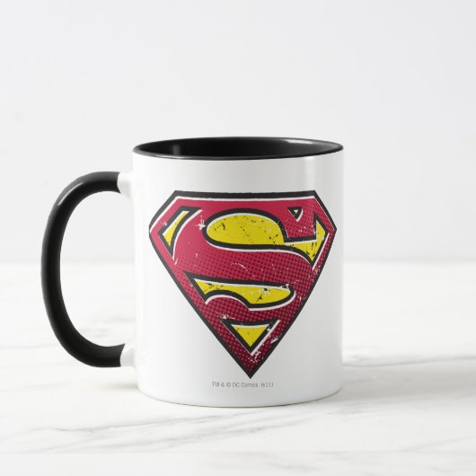 Superman S-Shield | Scratches Logo Mok (Links)