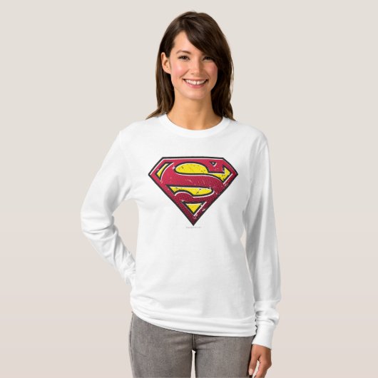 Superman S-Shield | Scratches Logo T-shirt (Voorkant volledig)