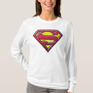 Superman S-Shield   Scratches Logo T-shirt