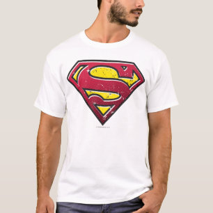 Superman S-Shield   Scratches Logo T-shirt