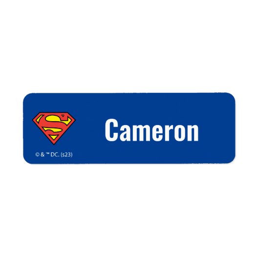 Superman S-Shield | Superman-Logo Etiket (Voorkant)