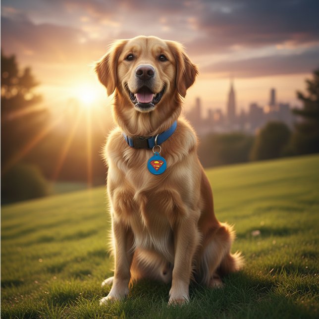 Superman S-Shield | Superman-Logo Huisdierpenning (Creator heeft geüpload)