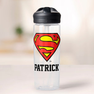Superman S-Shield   Superman-Logo   Jouw namen toe Waterfles