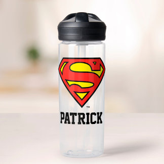 Superman S-Shield | Superman-Logo | Jouw namen toe Waterfles